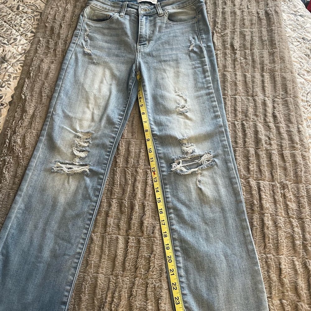 Flying Monkey Blue Flare Wide Leg Jeans